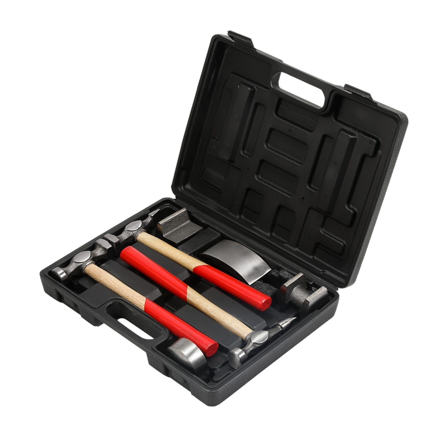 7x Outil de réparation du corps automatique Kit panneau d'artisanat battre Hammer et Dolly Set Hammer