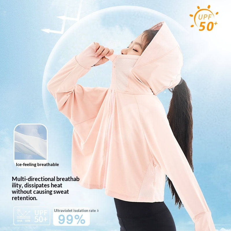 Ice-silk Respirant Enfants Vêtements protecteurs du soleil