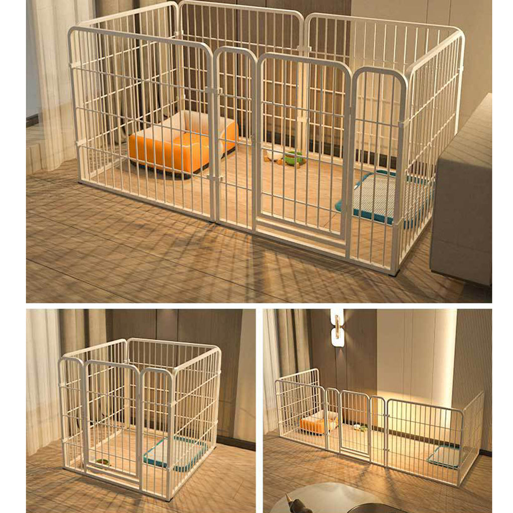 6Panel chien chien chiot Playpen métal intérieur extérieur chien Fence pour petit chien moyen