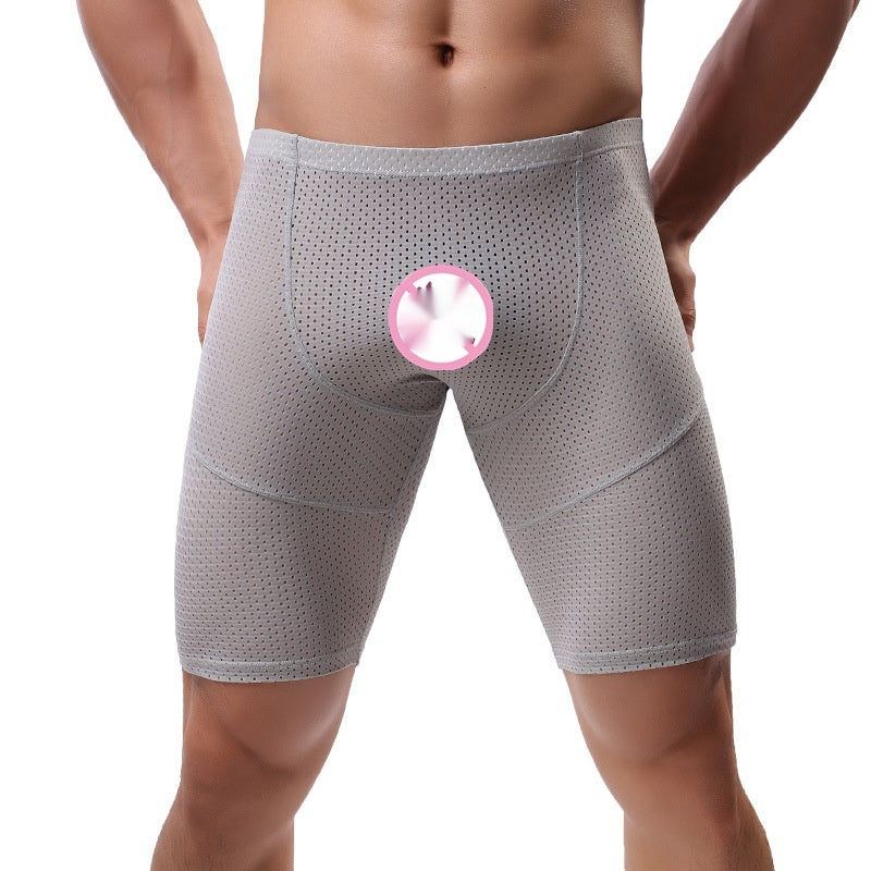Style de mesh respirant homme d'été pour les boxeurs de sport
