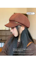 Retro Artistic Black Cap Beret de style japonais