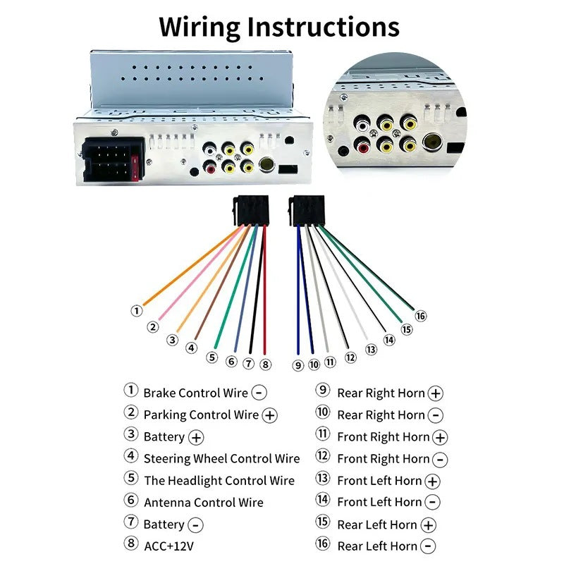 Système multimédia d'interconnexion de téléphone mobile MP5 monté sur véhicule