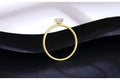 S925 Silver Wind Star Ring Set avec doigt index Zircon