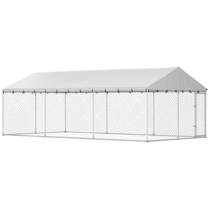 Kennel de chien extérieur robuste avec toit imperméable