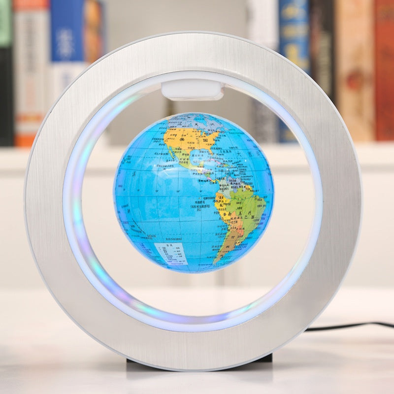 Ornements auto-rotationux Maglev Globe en forme d'O