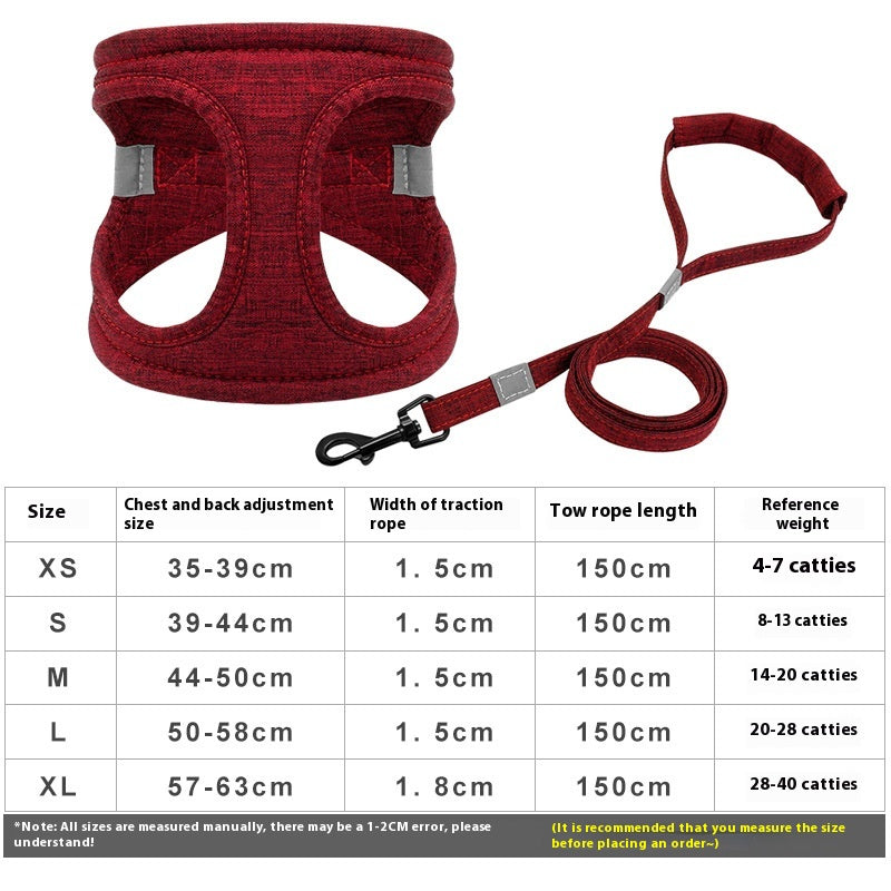 Chien Walking Rope Chien Leash Vest Style