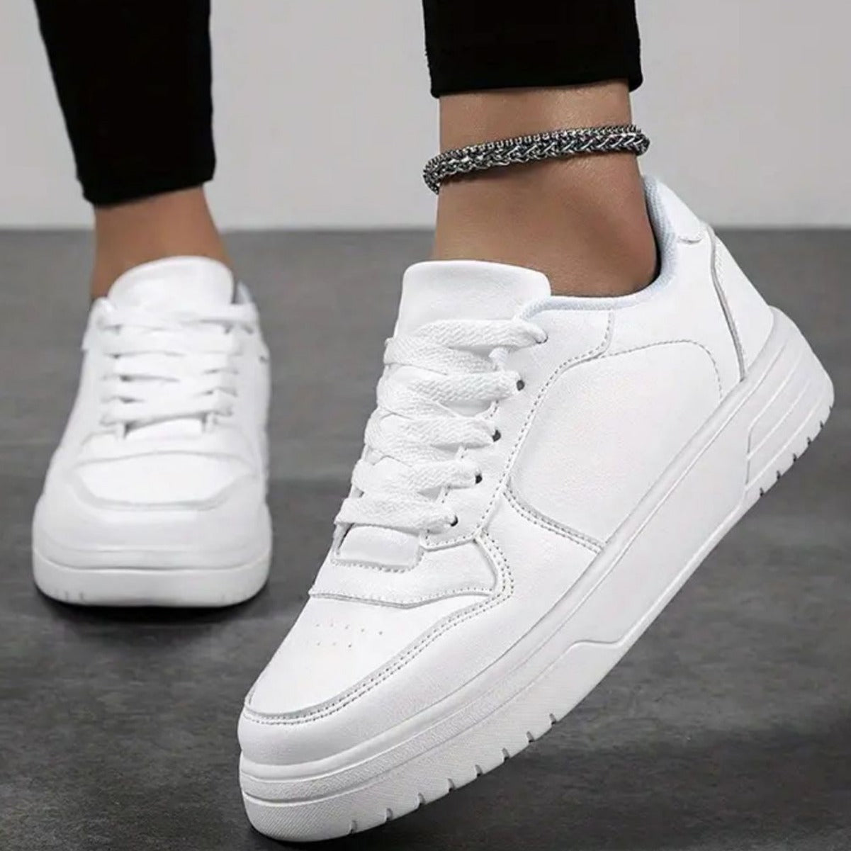Débutant Hommes Chaussures Sneakers Hommes Cuir Haut Respirant Sports Chaussures Casual