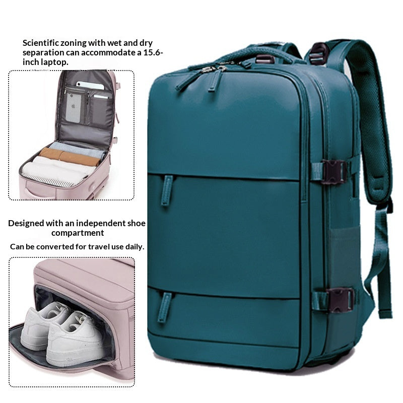 Sac à dos polyvalent pour hommes et femmes de couleur pure
