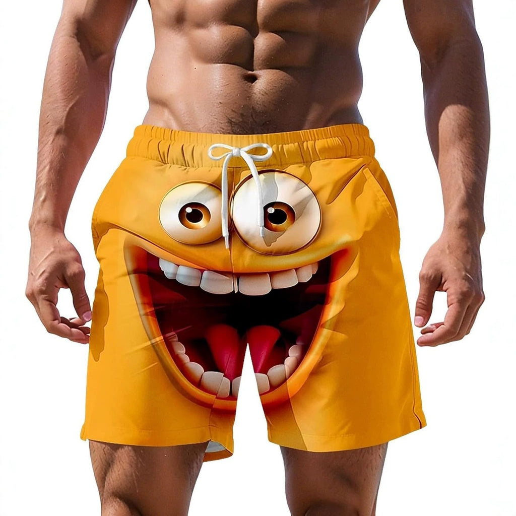 Shorts de plage à impression numérique 3D pour hommes plus grande taille