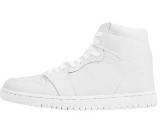 Chaussure de basketball en dentelle blanche haut de gamme personnalisable