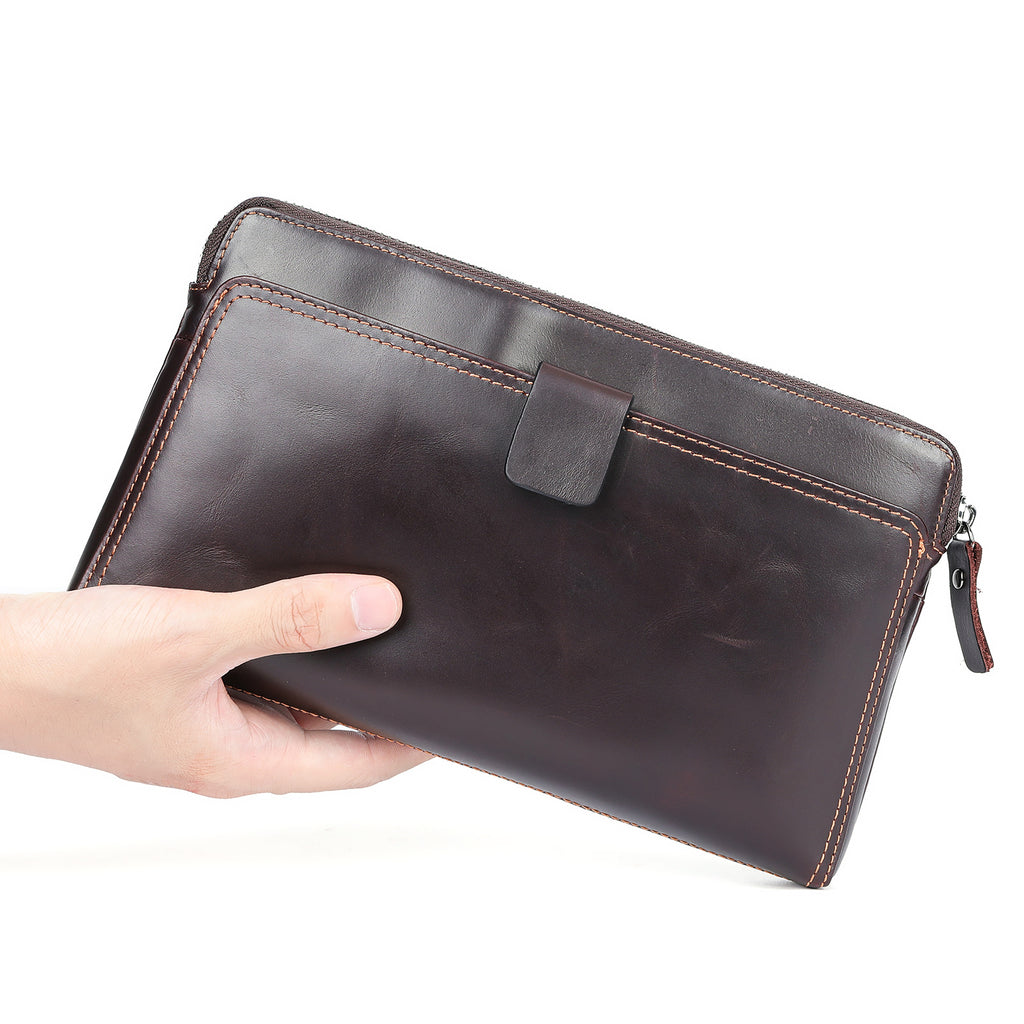 Top Layer Cattlehide en cuir Mode personnalisé hommes d'affaires