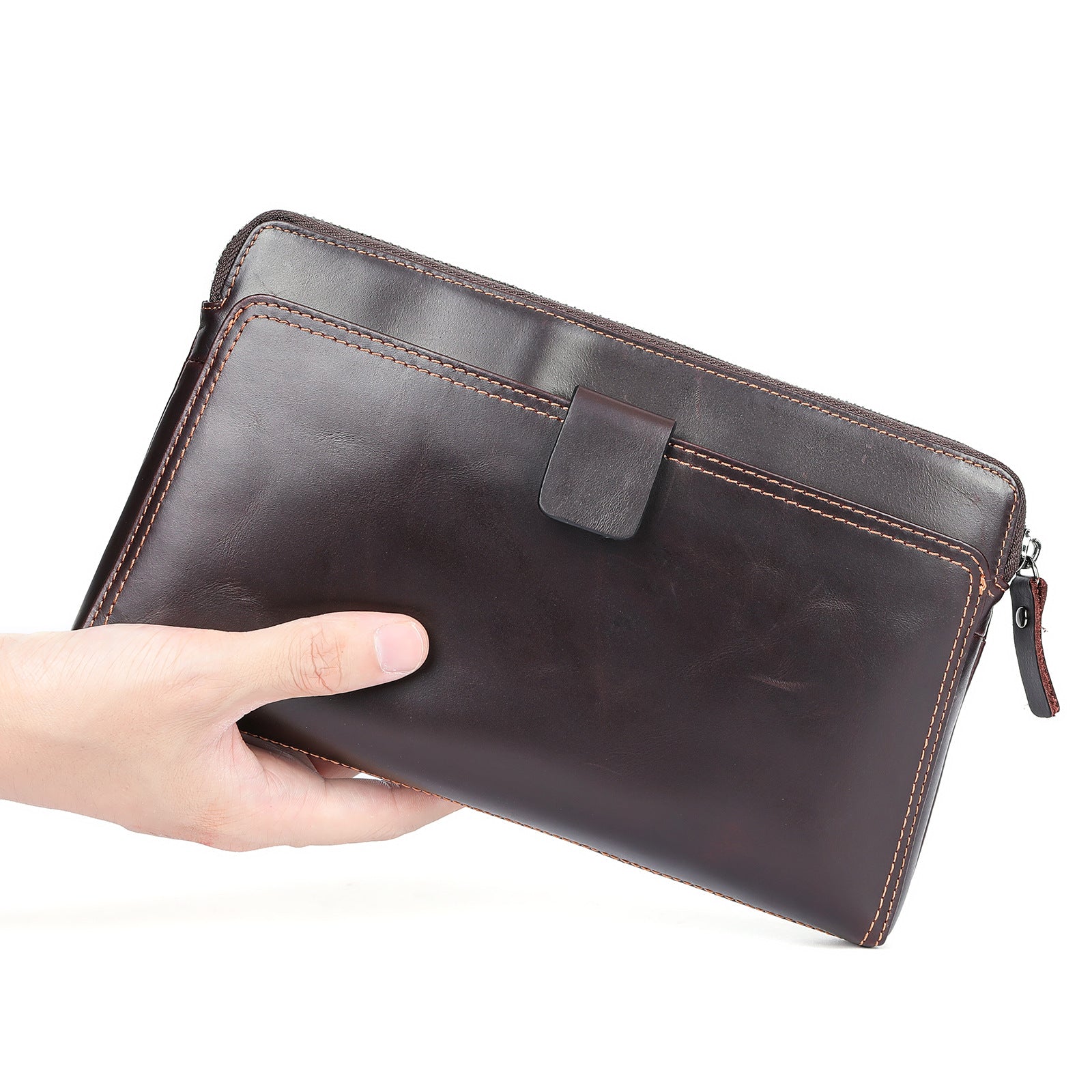 Top Layer Cattlehide en cuir Mode personnalisé hommes d'affaires