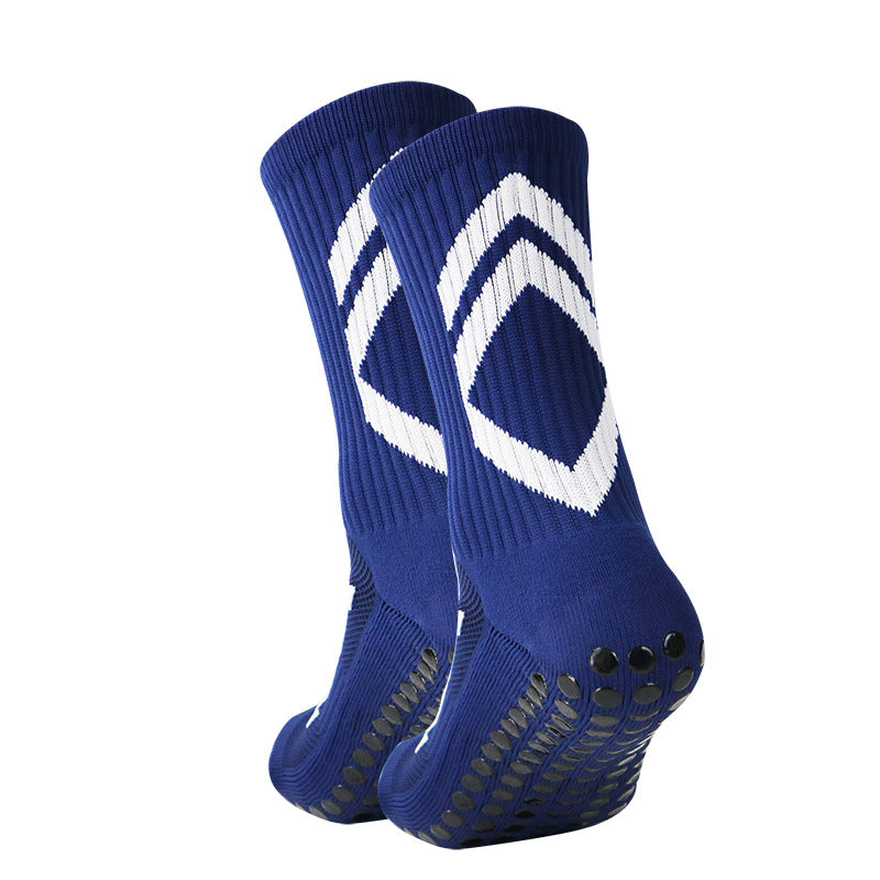 Chaussettes de sport antidérapantes épaissies de football moyen