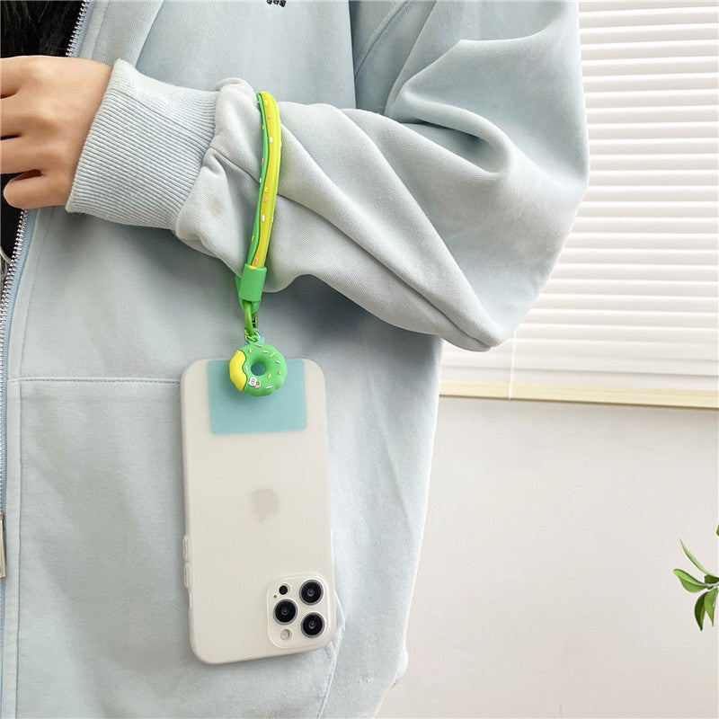 Bracelet Donut Soft Silicone Téléphone Étui suspendu