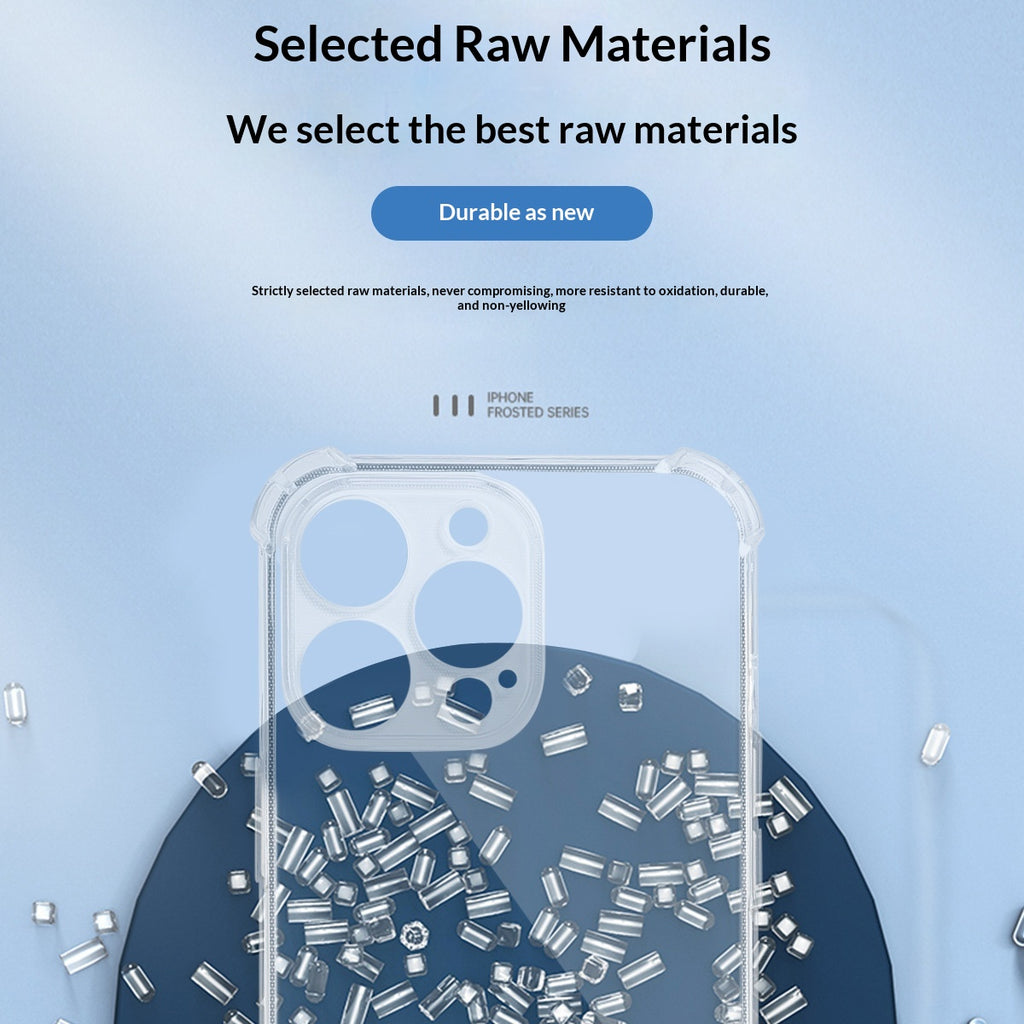 TPU transparent à trous précis Cas de téléphone airbag tout compris