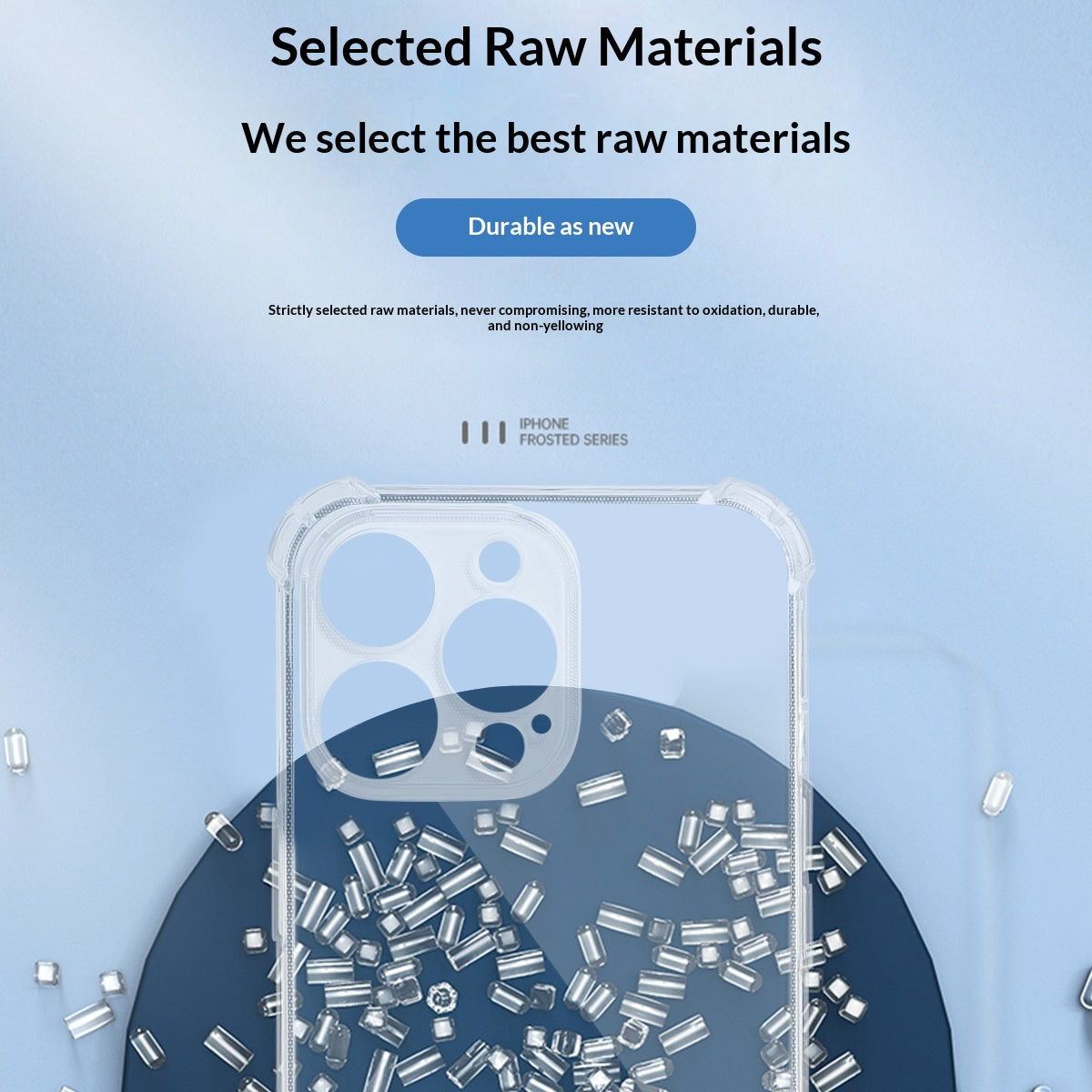 TPU transparent à trous précis Cas de téléphone airbag tout compris