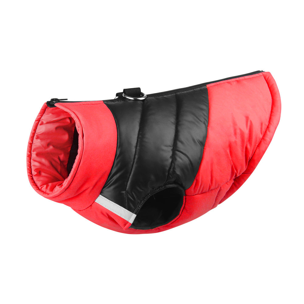 Hiver chaud vêtements pour animaux de compagnie imperméable chien rembourré Vest Zipper Veste pour petit Lar moyen