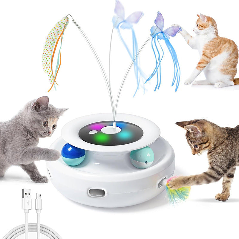 Jeu de chat amusant Table tournante Auto-Hi Pet Jouet de chat électrique