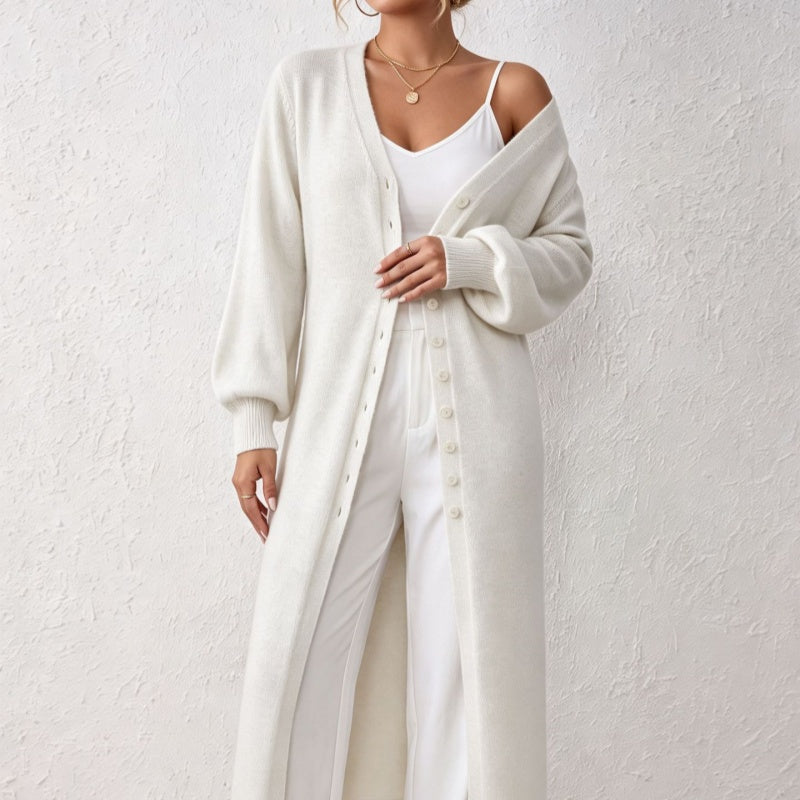 Robe de Cardigan tricotée à la mode