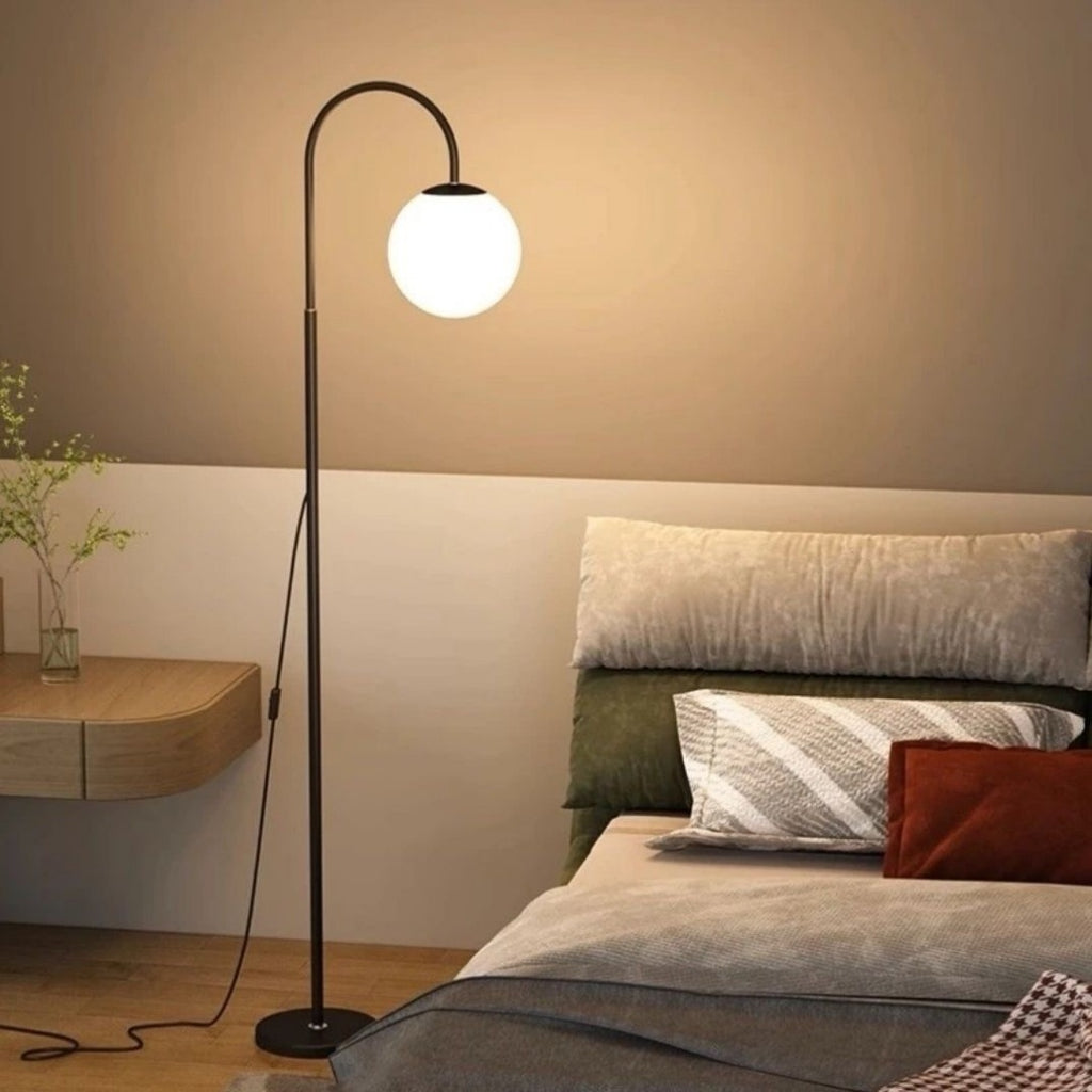 Lampe de sol 3 couleurs noir Moderne lumière debout salon chambre lampe de lecture
