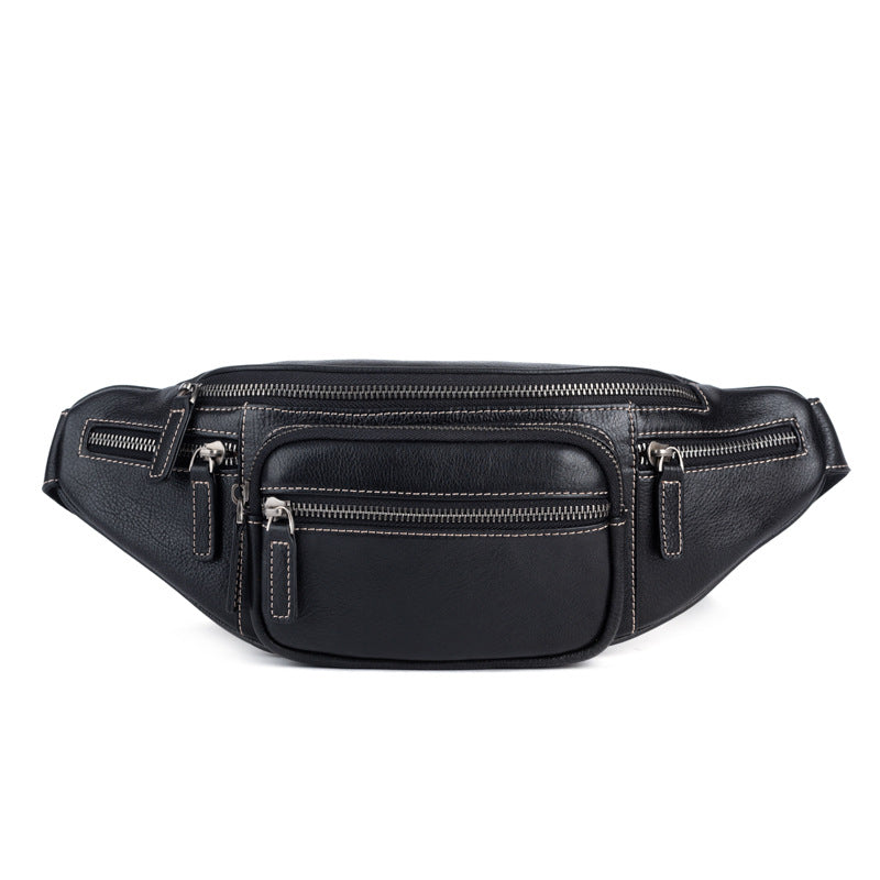 Cowhide Retro-style sac de poitrine casual