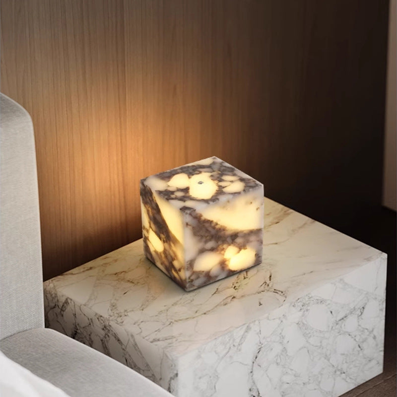 Lampe de table personnalisée en marbre personnalisé