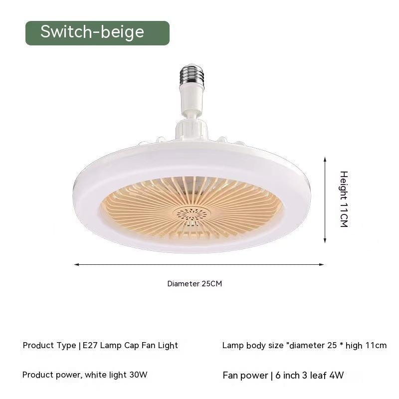 Télécommande E27 Vis réglable chambre à coucher aromathérapie Petit ventilateur lampe