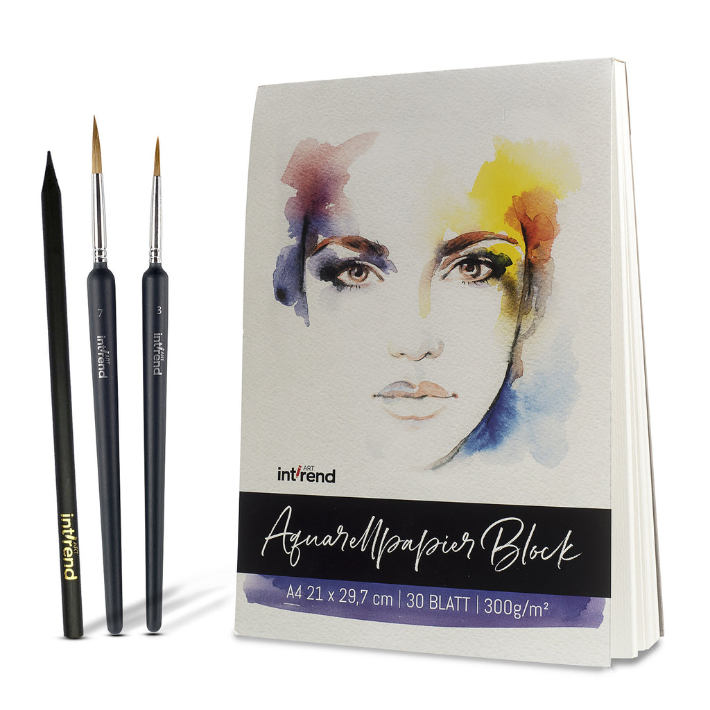 Livre de croquis en aquarelle à pâte de bois à grains fins