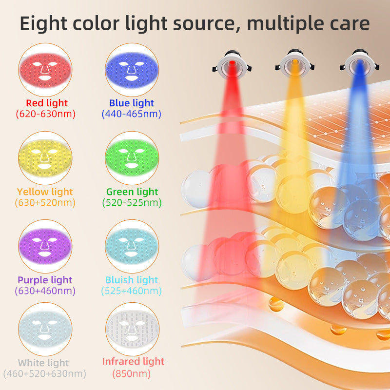 Rejuvenation de peau Beauty Apparatus LED Silicone domestique
