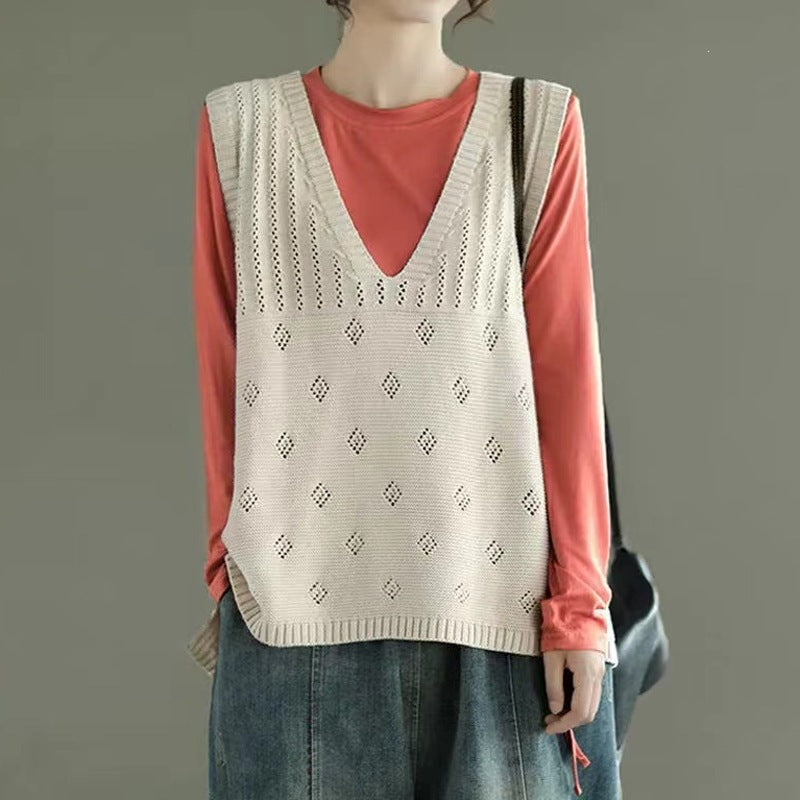 Veste à col en V pour femmes