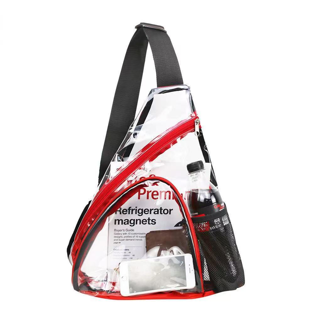 Sac transparent en plastique à épaule unique Portable Et grande capacité