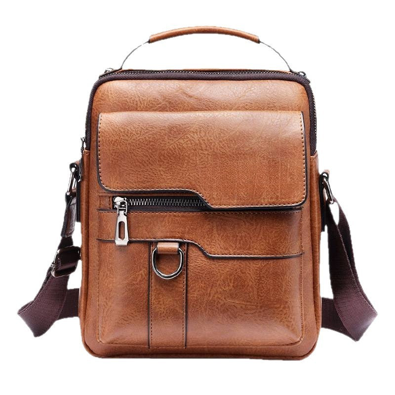 Sac croisé d'affaires rétro à épaule unique pour hommes