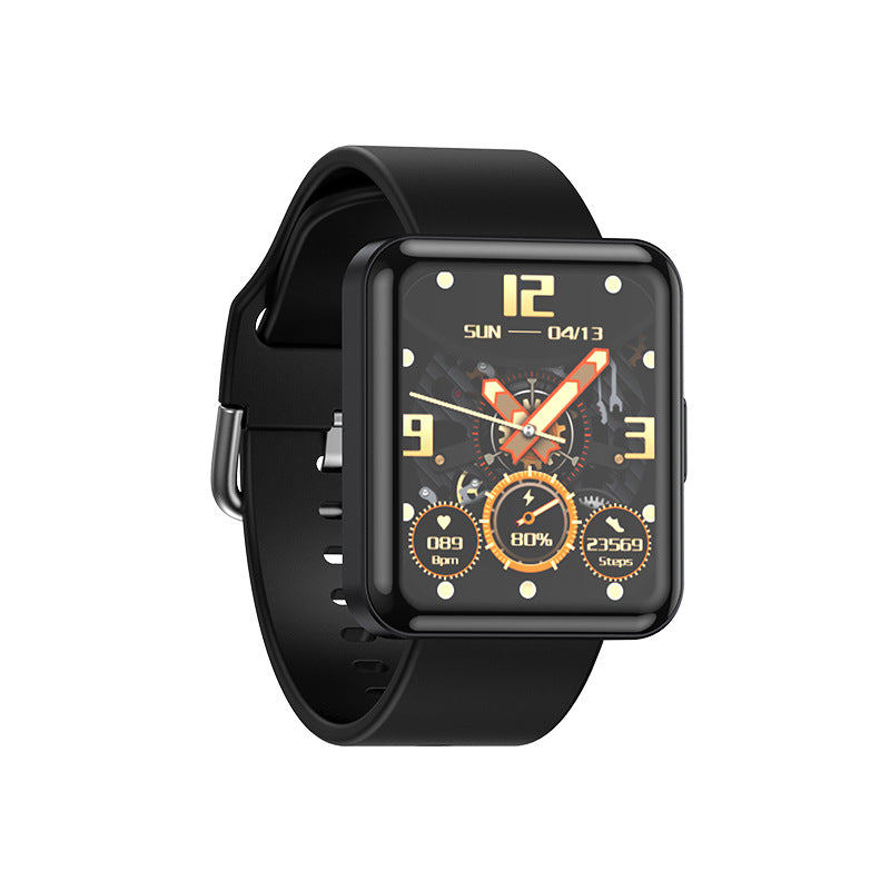 Bracelet de sport Bluetooth intelligent Fréquence cardiaque en temps réel Blood Oxygène Corps Alarme de température W