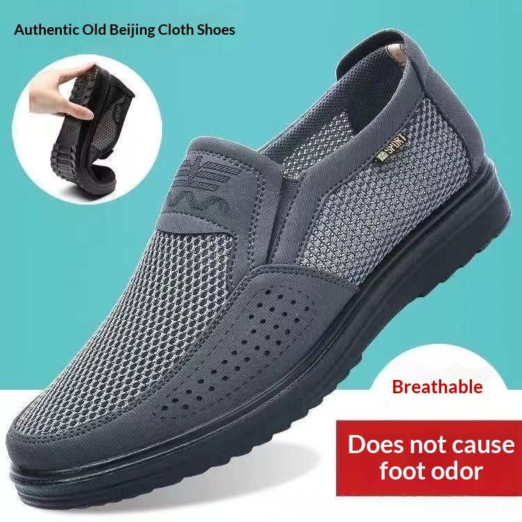 Chaussures antidérapantes en toile respirante pour homme