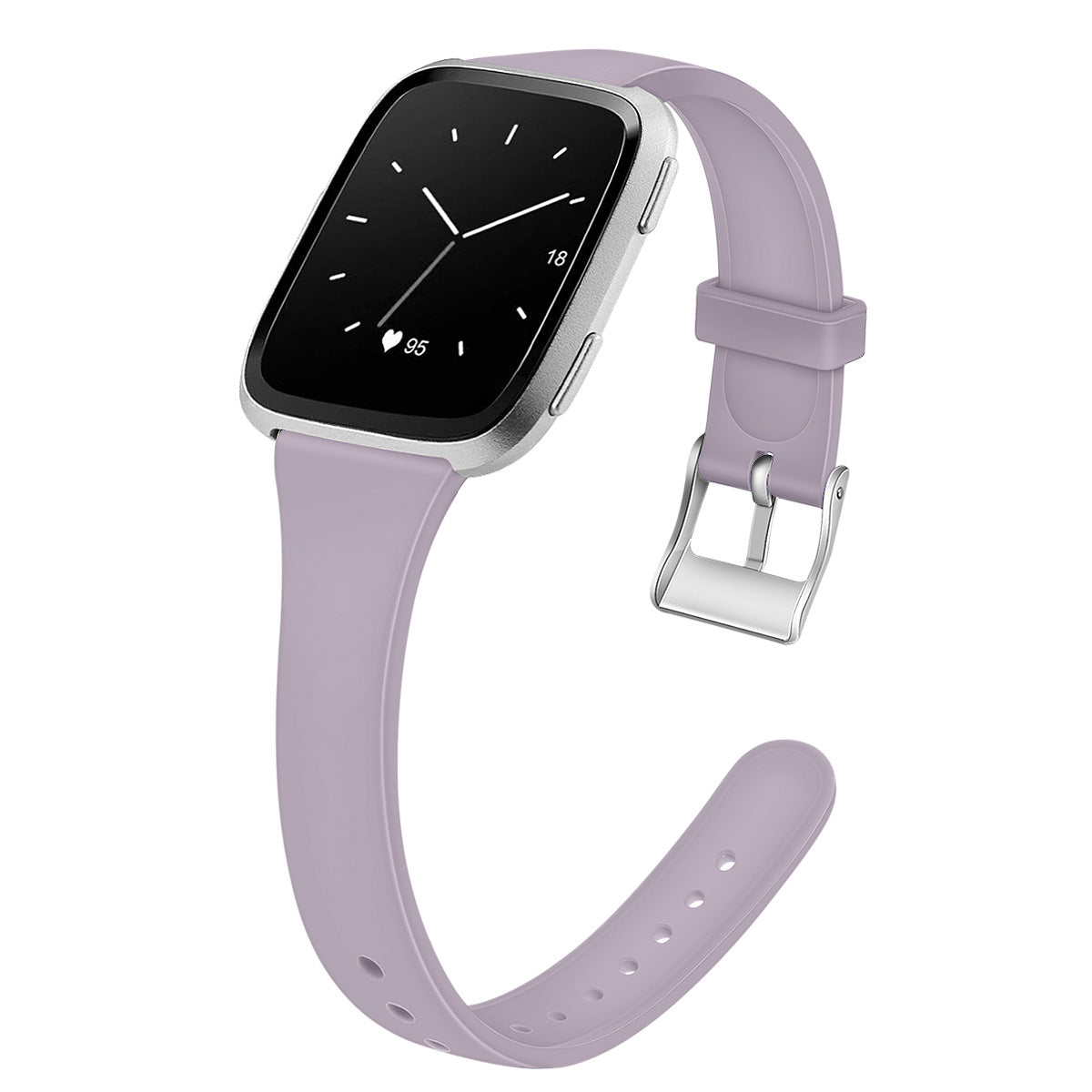 Bracelet en silicone Smart Watch Shrink Silicone Solid Color Watch Band