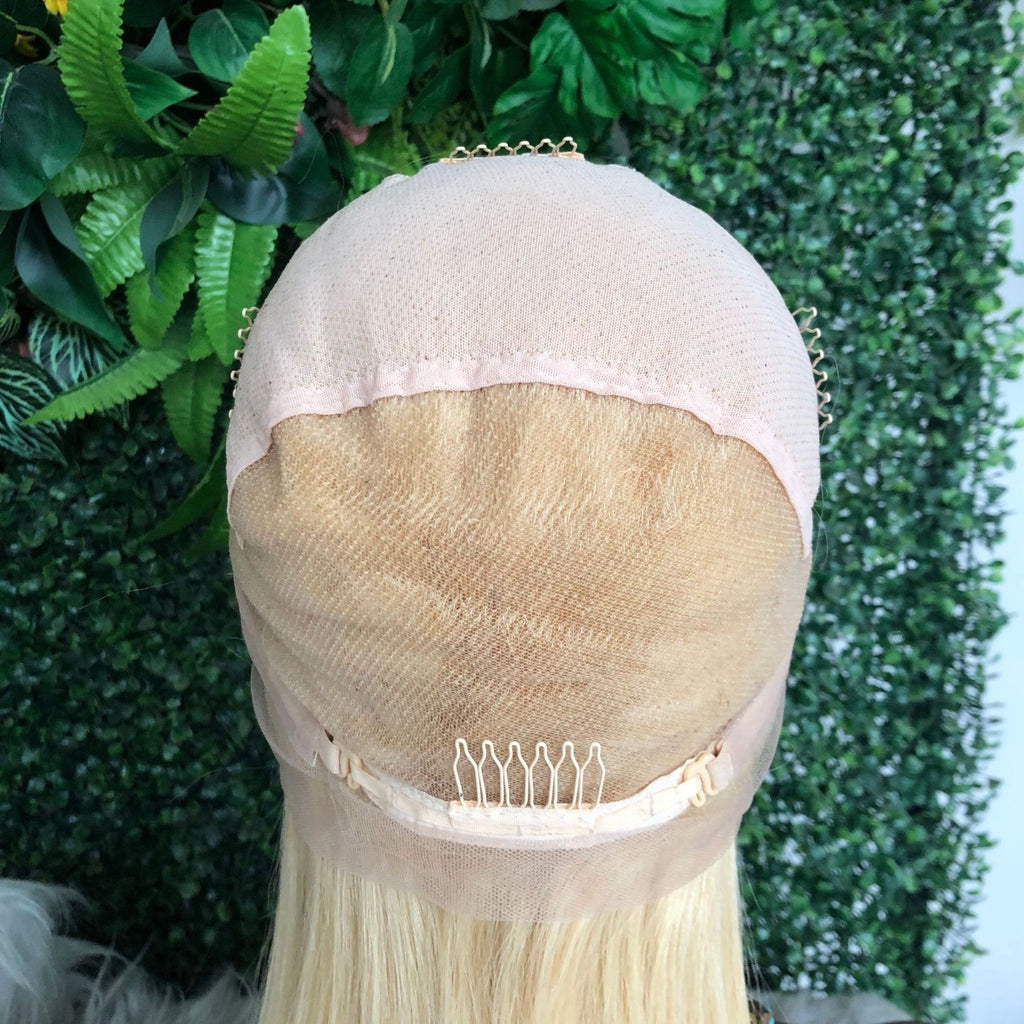 Pleine dentelle 613 Perruque faite avec les cheveux humains 180 Densité