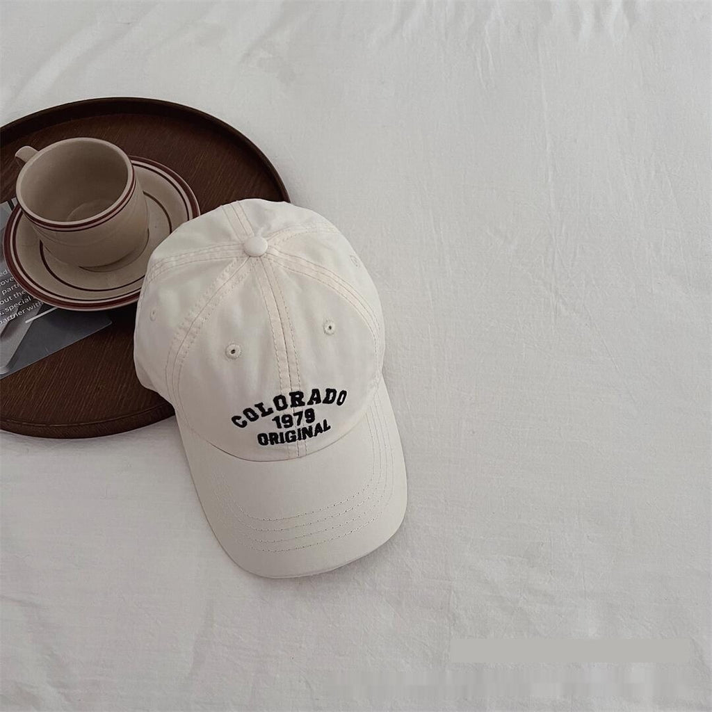 Casquette de baseball vintage avec lettres brodées pour les enfants