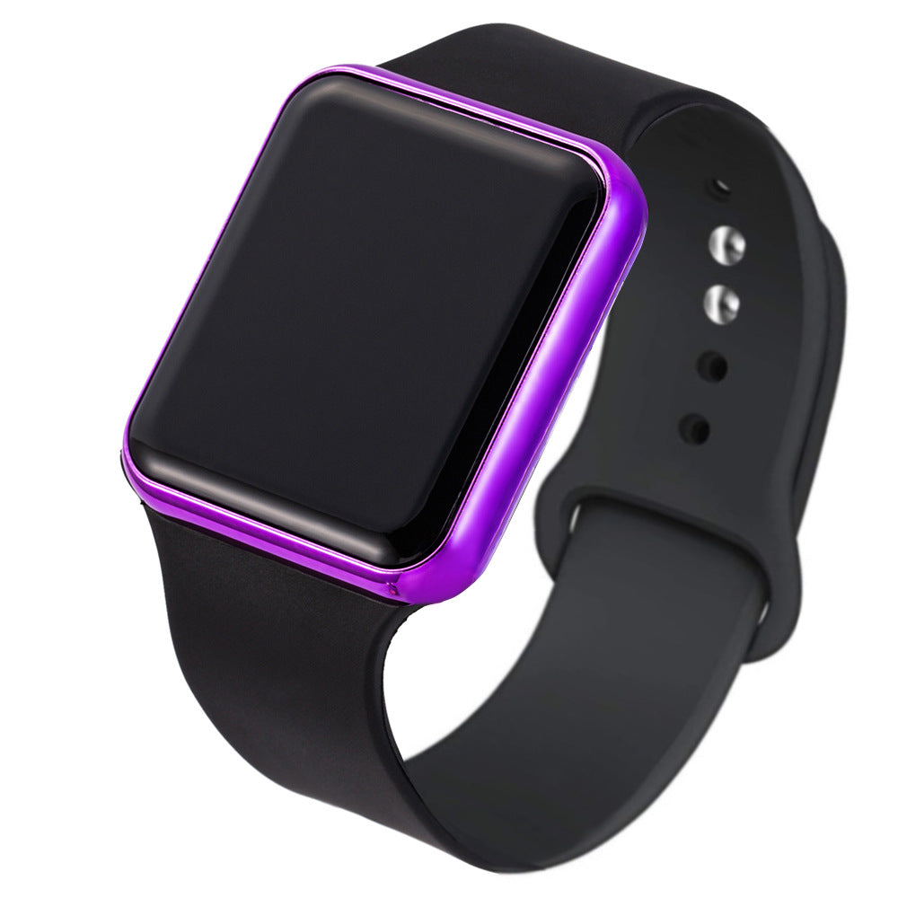 Silica Gel Montre électronique Imperméable Bracelet Étudiant Montre