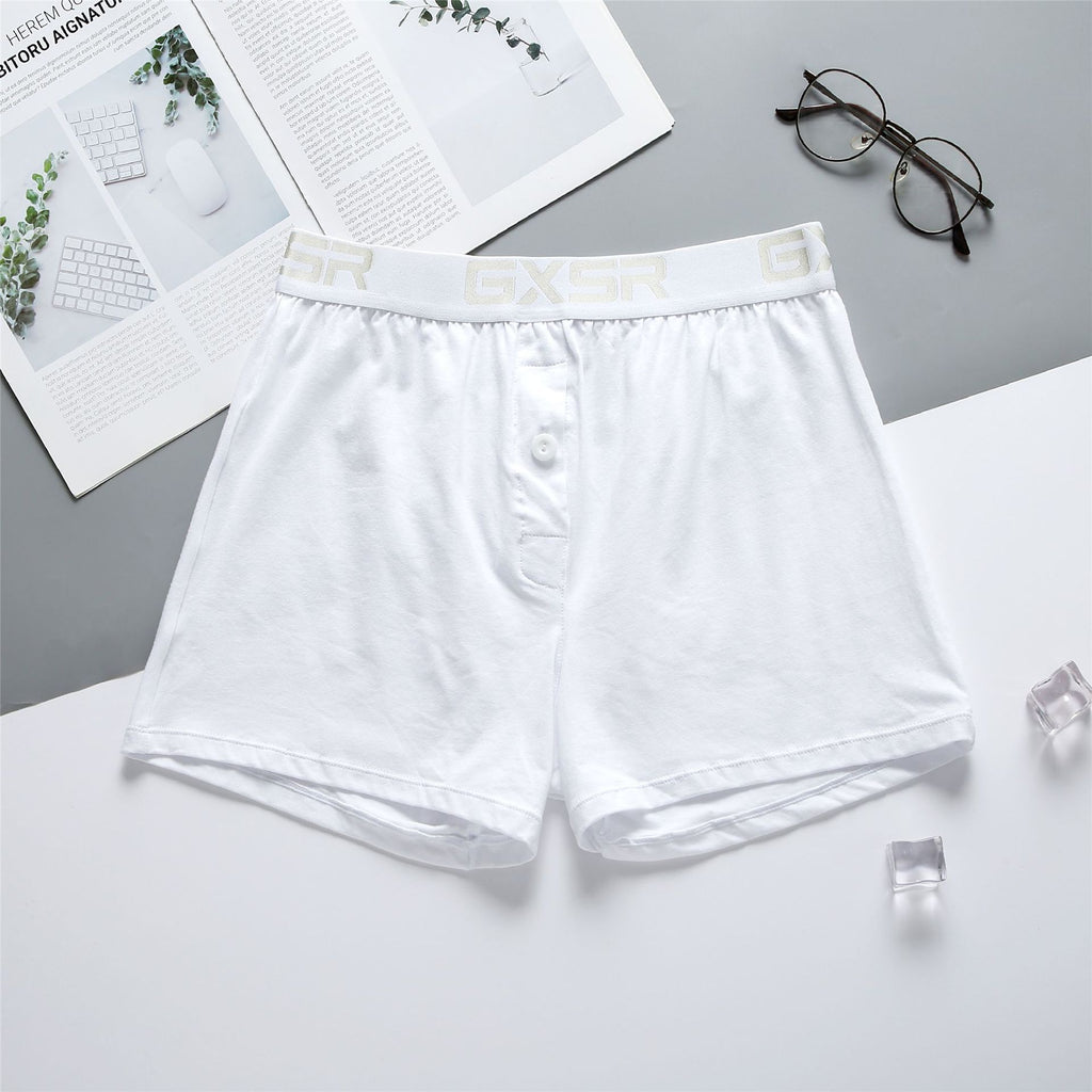 Pantalon à la maison pour hommes Pure coton taille basse Sous-vêtements respirants