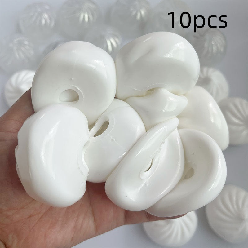Simulation Bun à vapeur TPR Peau de boules creuses Bricolage Jouet anti-stress
