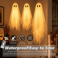 3 Pcs Halloween Decorations Outdoor Indoor Hanging Ghost Decor with Light