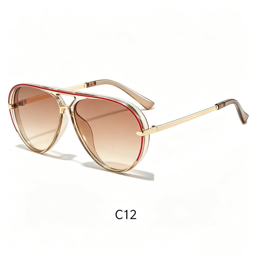 Lunettes de soleil de style grenouille