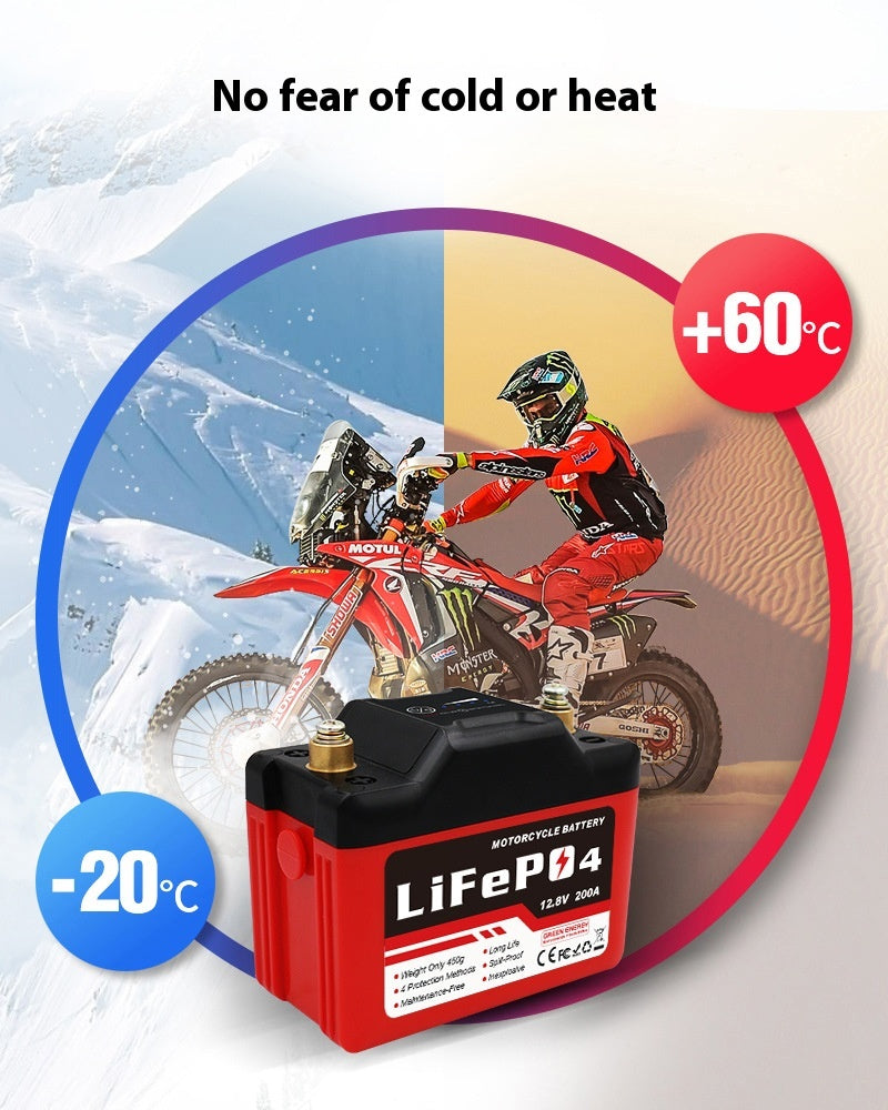 Batterie de démarrage de moto Lithium fer Phosphate Batterie usine de gros
