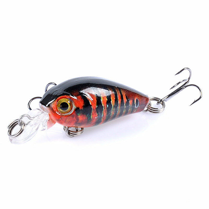 Micro-objet 4.5CM Lent bruit en plastique faux bait basse et mandarin poisson dur