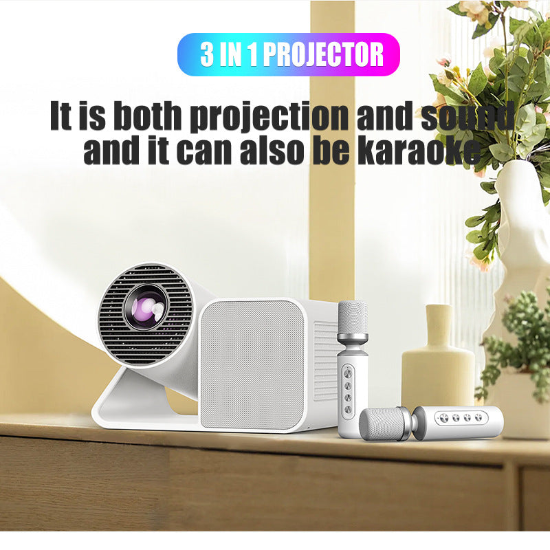 Projecteur de chant de karaoké avec microphone