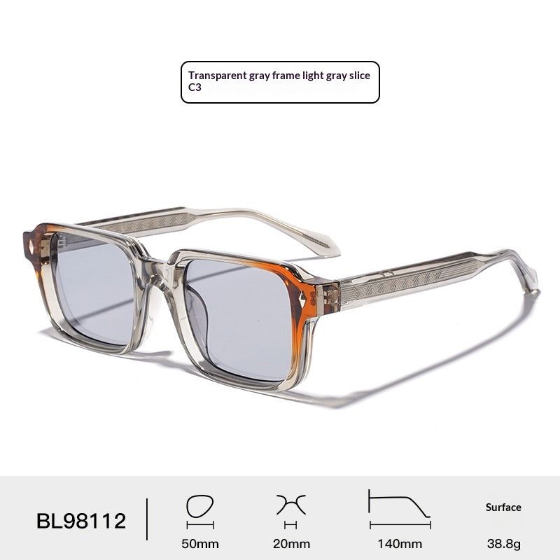 UV400 Protection UV Lunettes de soleil à acétate d'imitation