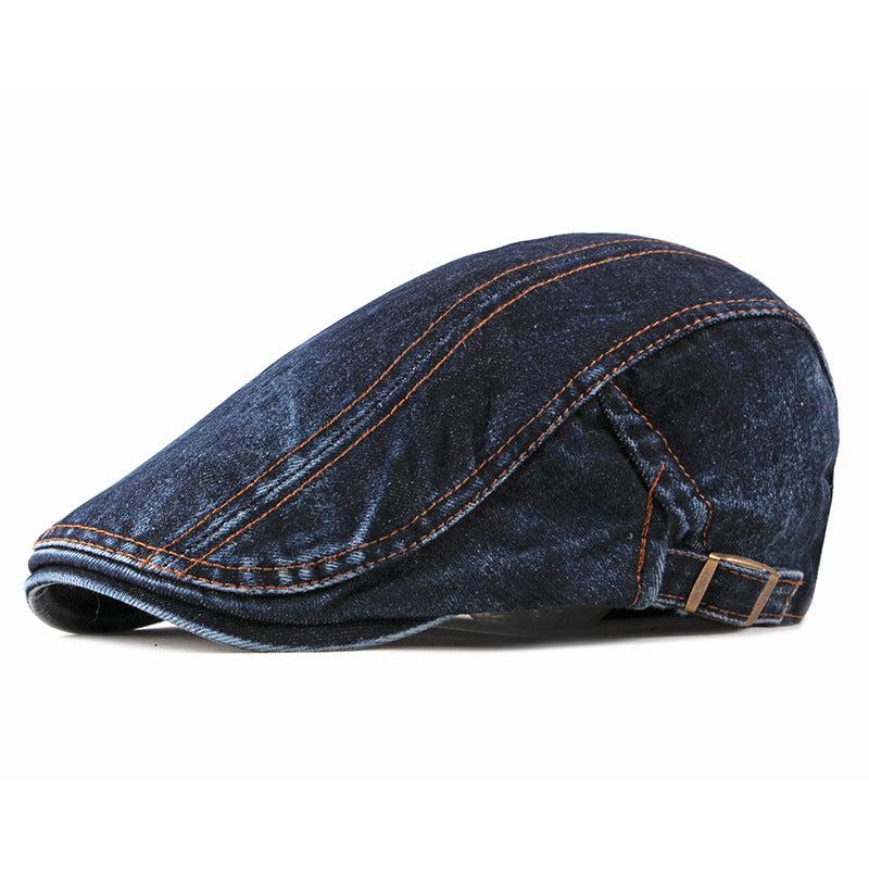 Fashion Wash Denim Beret Hommes