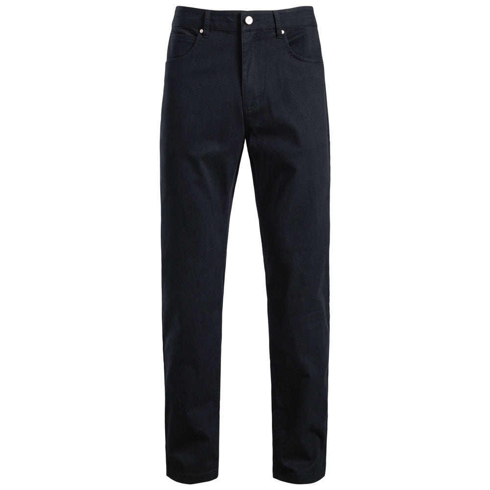 Pure Cotton Men's Casual Straight-Leg Pantalons Respirants Pantalons Hommes Jeunes Busines