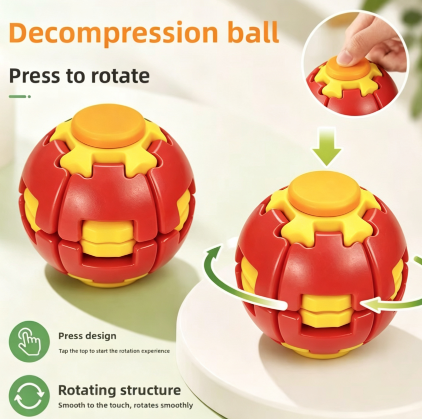 HelixCore Spiral Rotating Fidget Ball