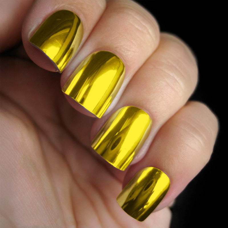Stickers Nail Miroir Multicolore Texture Métal